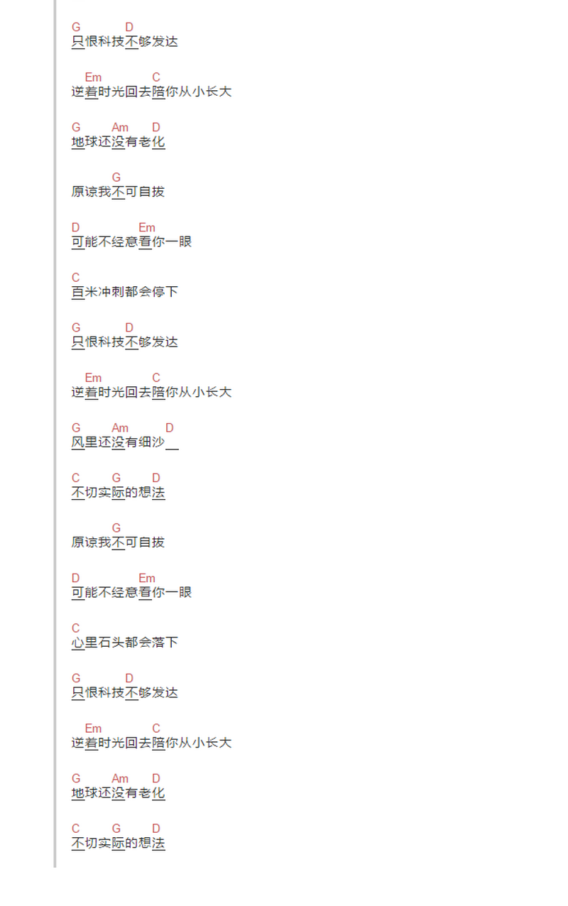 《形容》吉他谱-沈以诚-C调简单版弹唱六线谱-和弦图谱3
