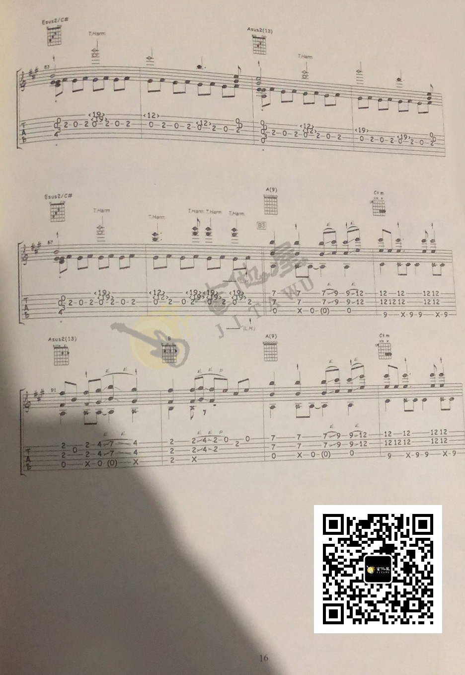 重阳指弹吉他谱_陈亮_专辑原版独奏六线谱_吉他指弹谱7