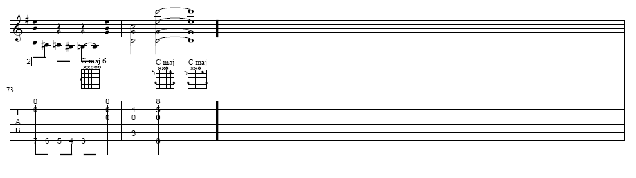 Weeping Willow|吉他谱|图片谱|高清|S·乔普林（S·JOPLIN）1
