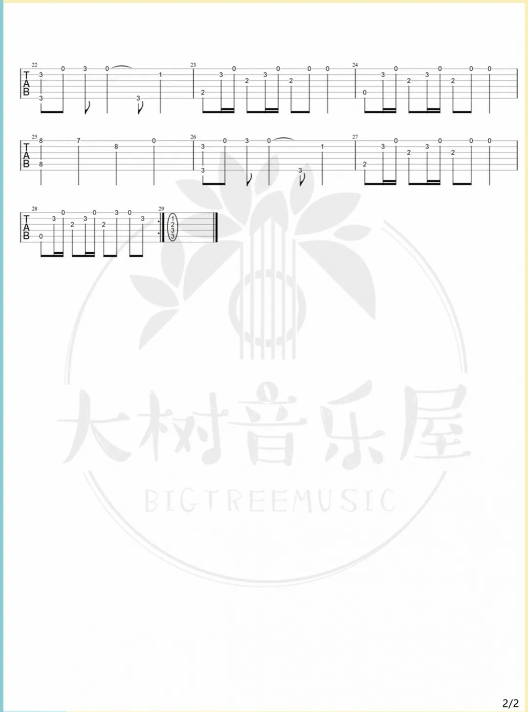 玫瑰少年指弹谱-五月天/蔡依林-简单版吉他独奏谱-附教学1