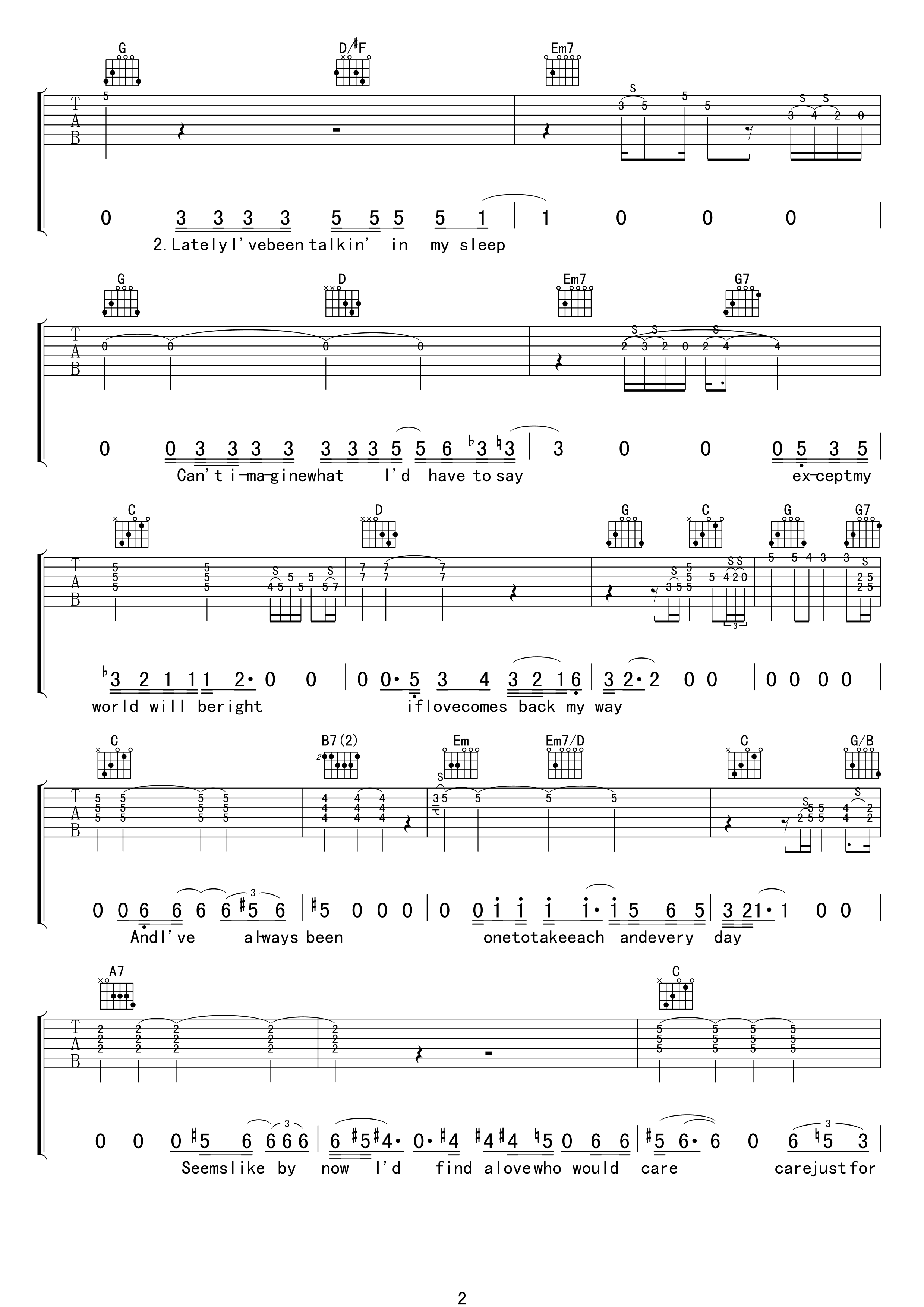 running on faith吉他谱 G调精选版_17吉他编配_Eric Clapton2