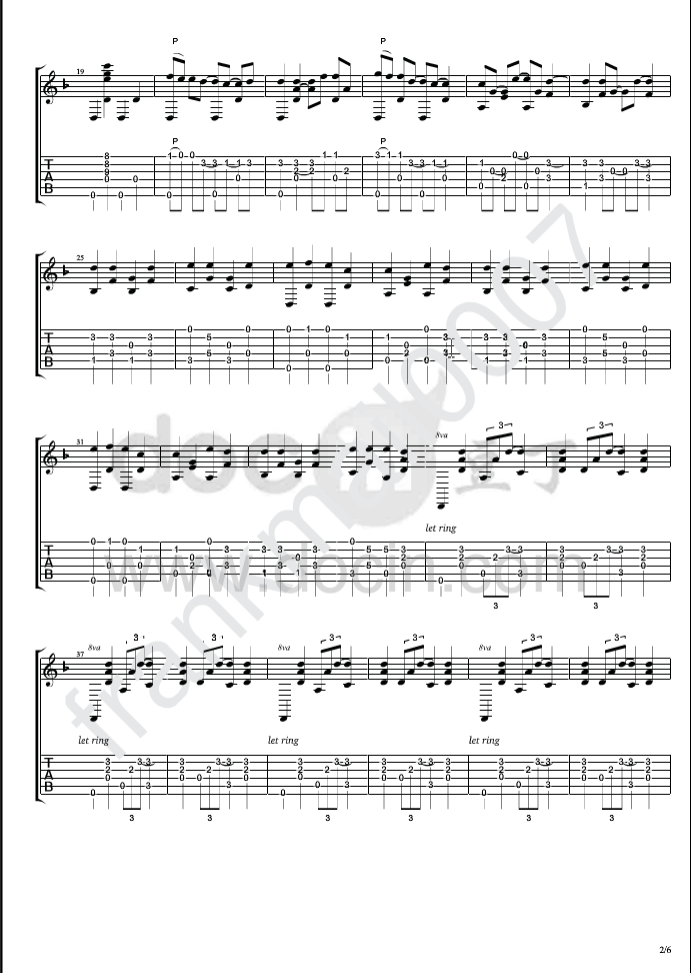 common ground吉他指弹谱 精选原版_豆丁网编配_Andy McKee2