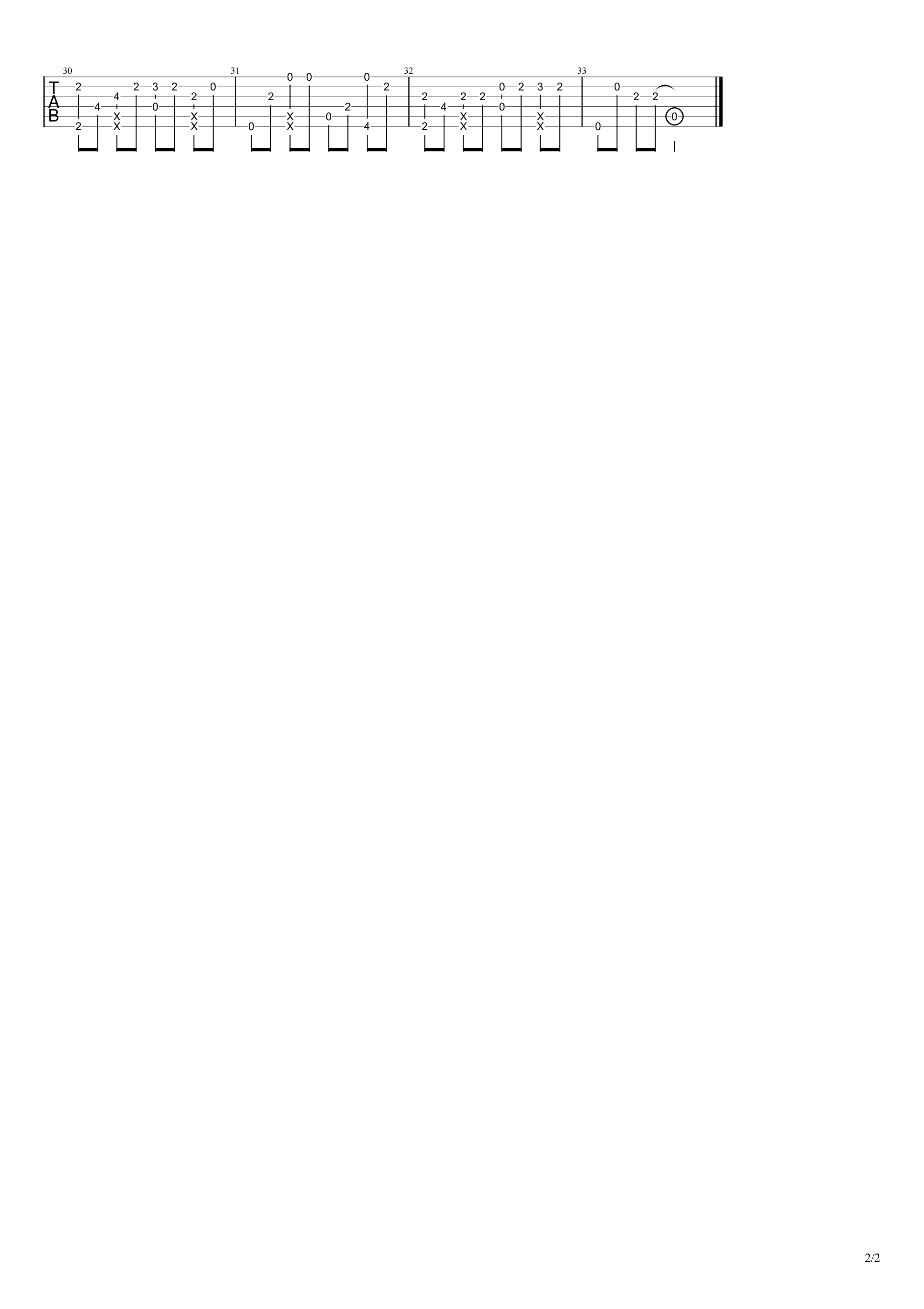 《 说爱你 》吉他谱1
