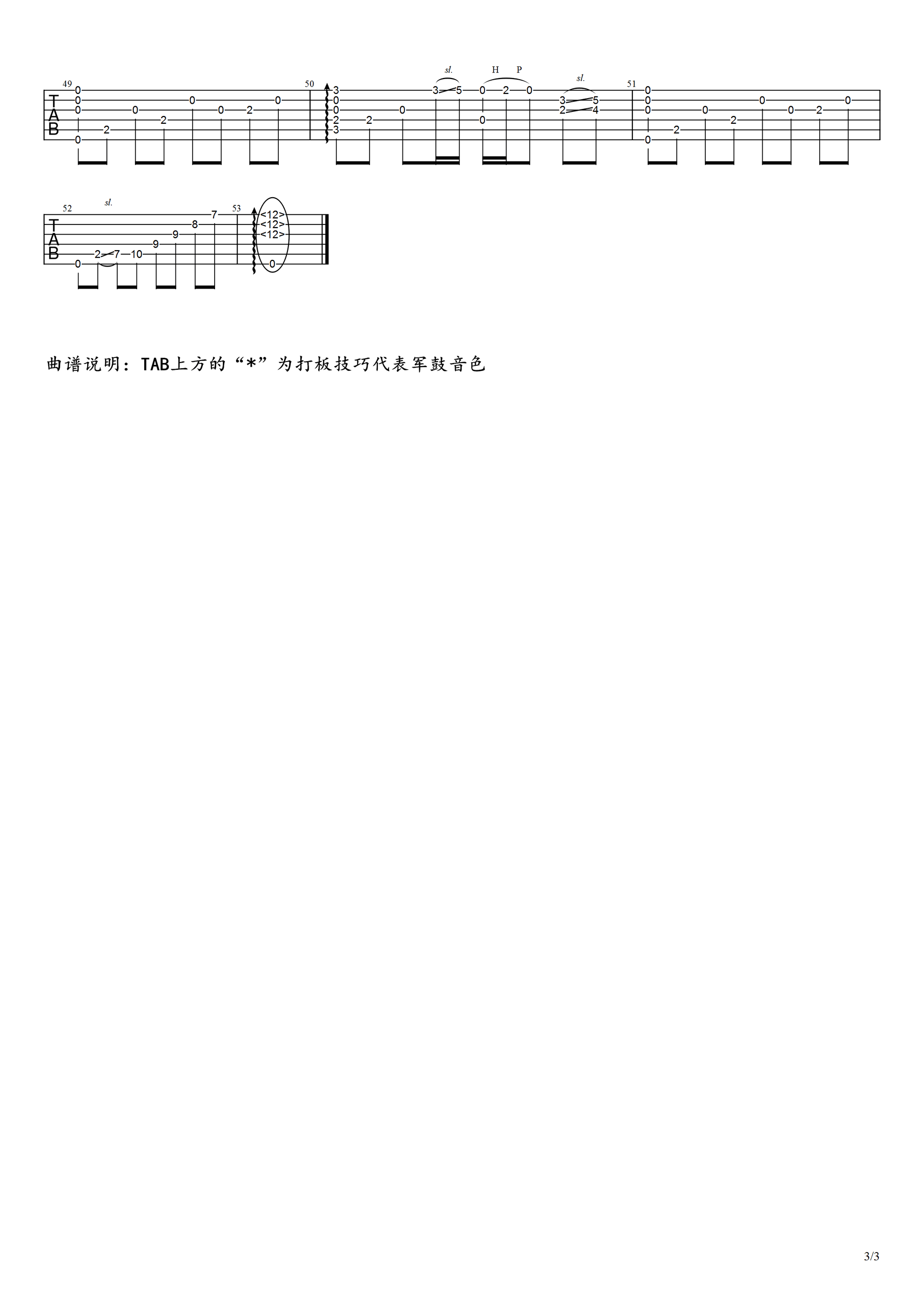费玉清《梦驼铃》指弹谱1