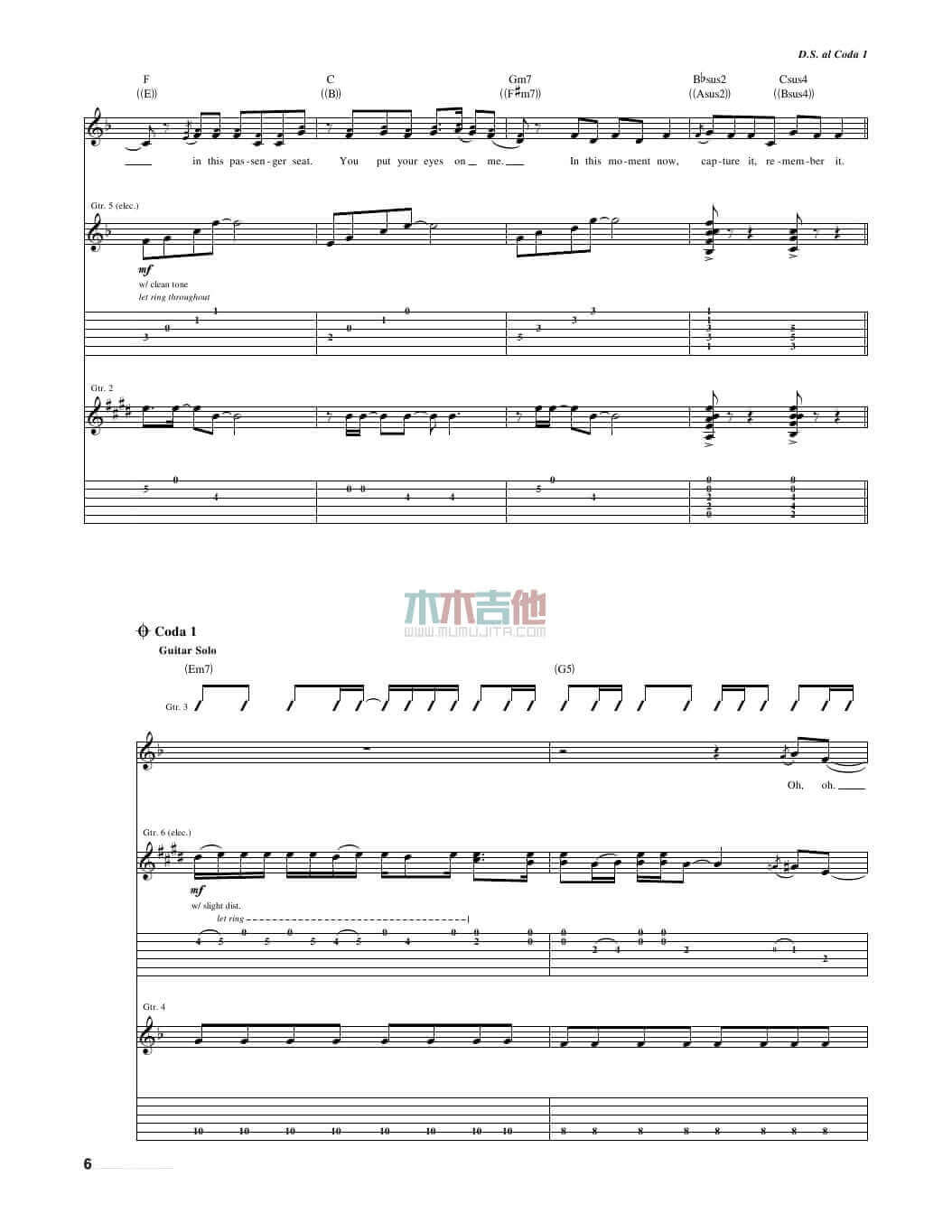 fearless吉他谱 A调女生版-Taylor Swift1