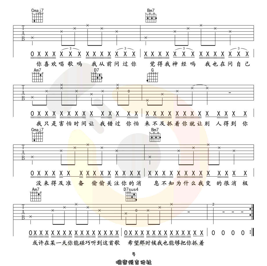 《Melody Remix》吉他谱-吴海啸/群可-G调简单版弹唱谱-高清六线谱1