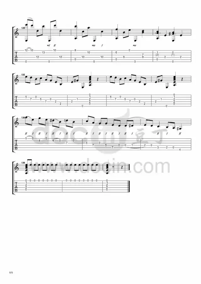 It´s Not Easy指弹谱 原调六线谱-Joe Robinson1