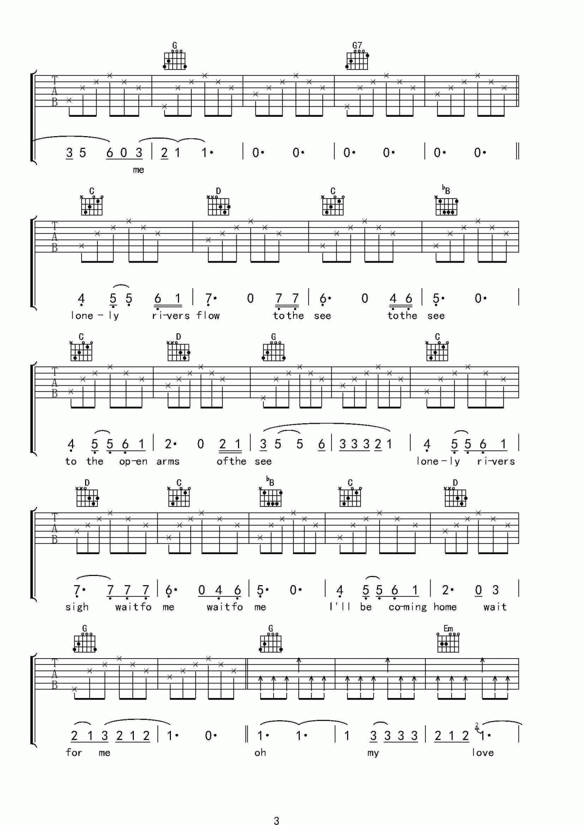 人鬼情未了吉他谱_《人鬼情未了》主题曲吉他谱2