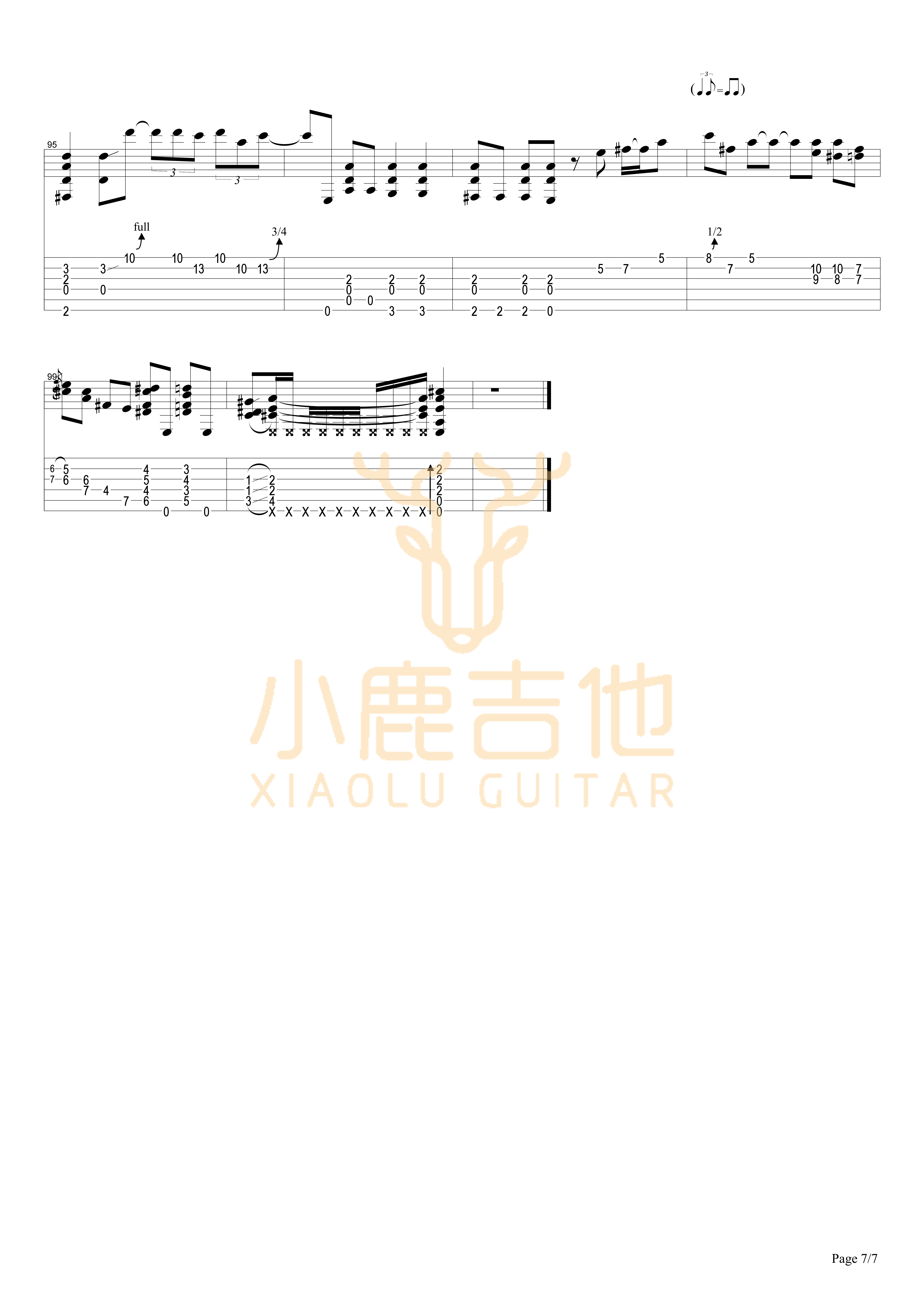 One Mint Julep-Tommy Emmanuel指弹吉他谱（小鹿吉他）6