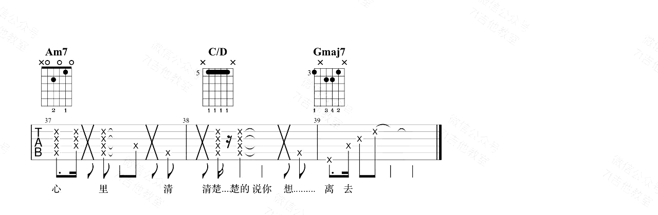 Fine乐团《呼吸决定》吉他谱1