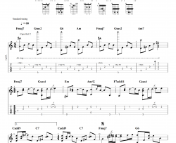 【指弹谱】陈粒《奇妙能力歌》指弹吉他谱 独奏六线谱 高清图片谱 Guitar Tabs