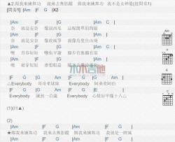 练舞功_吉他谱_谢金燕