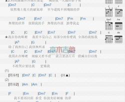 吴汶芳《我在哪里》吉他谱-Guitar Music Score