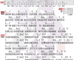 不将就吉他谱 李荣浩 C调弹唱谱 高清图片谱