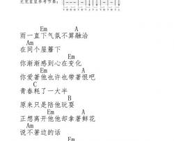 雨一直下_尤克里里谱_张宇_弹唱谱
