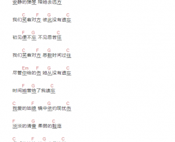 我爱的姑娘吉他谱_巾卫_C调_吉他伴奏弹唱谱