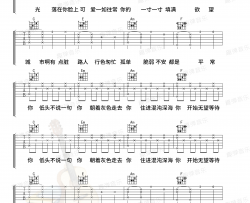 陈粒《光》吉他谱(C调)-Guitar Music Score