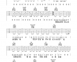 张荡荡《孤独的人总会相遇》吉他谱(降A调)-Guitar Music Score