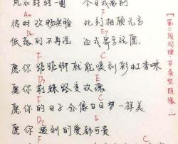 刘润洁《今日我离别》吉他谱-简单版-和弦弹唱谱