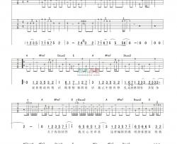 许飞《淡淡的歌》吉他谱-Guitar Music Score