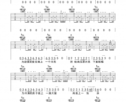 画 吉他谱-赵雷-高清弹唱谱-附教学视频