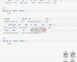 黄大炜《信念》吉他谱-Guitar Music Score