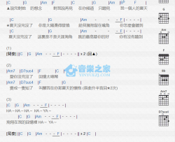 没完没了吉他谱 C调版 李心洁