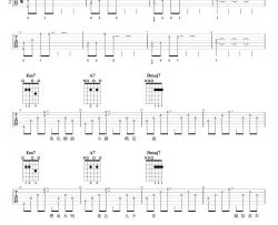 薛之谦《肆无忌惮》吉他谱(D调)-Guitar Music Score