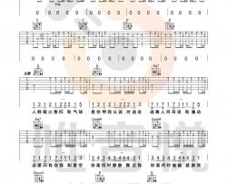 《因为你所以我》吉他谱-五月天-G调原版六线谱-吉他弹唱教学