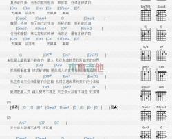 天黑黑吉他谱孙燕姿D调第六版