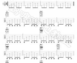 李荣浩《老街》吉他谱(G调)-Guitar Music Score