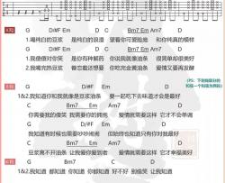 豆浆油条吉他谱 G调和弦谱_大树音乐屋编配_林俊杰