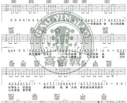 假如吉他谱-信乐团-《假如》C调简单版弹唱六线谱-高清图片谱