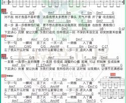 阿信,丁当《走火入魔》吉他谱(C调)-Guitar Music Score