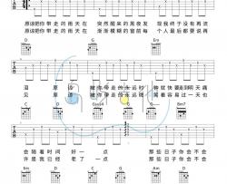 张玉华《原谅》吉他谱(G调)-Guitar Music Score