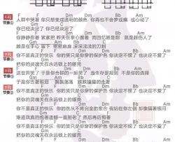 你不是真正的快乐_F调吉他谱_五月天