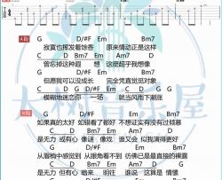 张国荣《有心人》吉他谱(G调)-Guitar Music Score