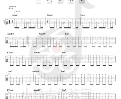 风之甬道指弹吉他谱_吉他独奏谱_指弹吉他教学_《龙猫》插曲