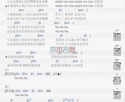 任家萱《看我的》吉他谱-Guitar Music Score