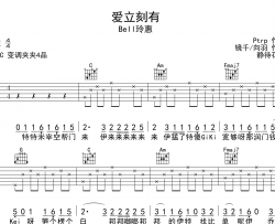 爱立刻有吉他谱-Bell玲惠-C调吉他弹唱谱