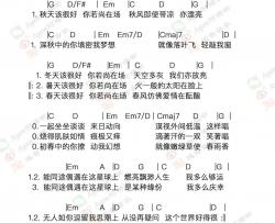 张国荣《春夏秋冬》吉他谱(G调)-Guitar Music Score