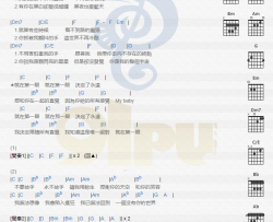 狮子合唱团《第一眼》吉他谱(D调)-Guitar Music Score