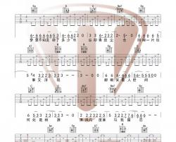 醉雪《一人之下》吉他谱(G调)-Guitar Music Score
