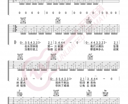 会呼吸的痛吉他谱 梁静茹 吉他图片谱 高清
