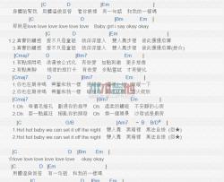 潘玮柏《双人舞》吉他谱-Guitar Music Score