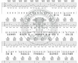 《那一年》吉他谱_许巍_C调原版弹唱六线谱