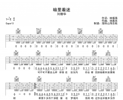 刘德华《暗里着迷》吉他谱