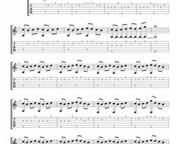家家《命运 指弹 》吉他谱-Guitar Music Score