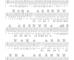 孙燕姿《遇见》C调原版弹唱吉他六线谱-玩易乐器Gary版