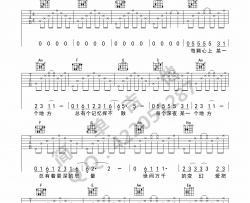 许美静《城里的月光》吉他谱-Guitar Music Score